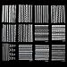 30Sheets Nail Art Sticker DIY Decal Lace Mix Styles (White)