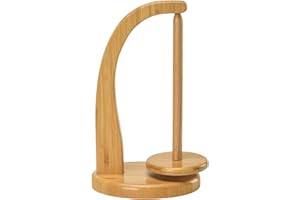 Amesor Soporte para Hilo de Lana Colgante - Enrollador de Lana de Madera | Soporte para Hilo para Tejer y Ganchillo | Soporte magnético para ovillos de Hilo | g de Hilo para Ganchillo | Regalo de