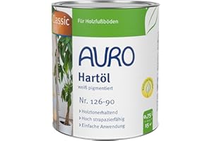 AURO Hartöl Classic Nr. 126-90 Weiß pigmentiert, 0,75 Liter