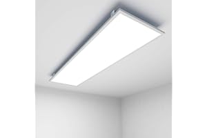 ‎OUBO OUBO LED Panel 120x30cm 2.9KG Hochwertiger Warmweiß 48W/4950lm/3000K Deckenleuchte Wandleuchte dünn Ultraslim Weißrahmen, inkl. Trafo