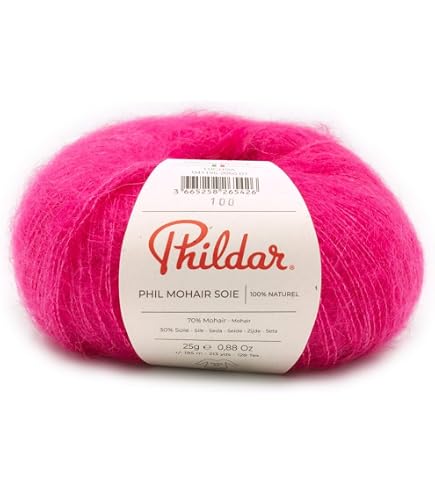 Lot De 5 Pelotes De Laine PHIL EDEN POLLEN - Jaune - Aiguille N°5 - Composition Acrylique/mohair - Neuf