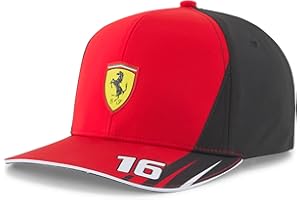 FUEL FOR FANS Ferrari Scuderia Ufficiale Formula 1 Merchandise - Charles Leclerc 2022 Team cap - Rosso - Taglia Unica, Rosso, Taglia Unica