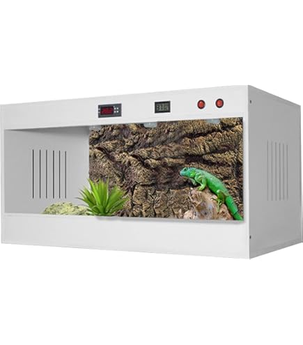 Terrario Per Rettili Nobleza Taglia XL 34.8x22.1x21.6cm - Trasparente, Ventilato Con Coperchio Per Tartarughe E Gechi - Foto 13