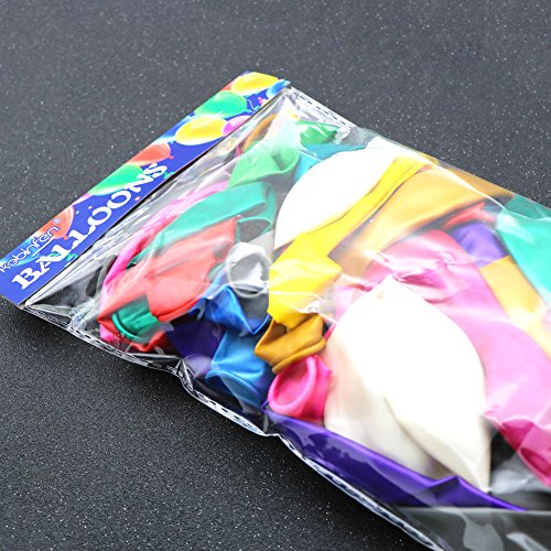 Kebinfen® 50 Stück Luftballons Metallic Bunte 12″ Ø ca. 30 cm - 3