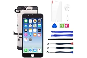 LWMTT LCD Display Ersatz Bildschirm für iPhone 8 iPhone SE 2020 Schwarz Reparatur Touchscreen Bildschirm Werkzeug mit Hörmuschel, Frontkamera, Werkzeuge