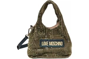 Moschino Borsa donna Love a mano/tracolla con strass laminato smeraldo B25MO62 JC4044PP1LLP181A