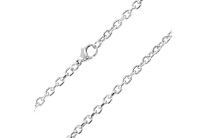 Auroris Ankerkette aus 304 Edelstahl Breite: 3,5mm mit Karabinerverschluss Länge wählbar