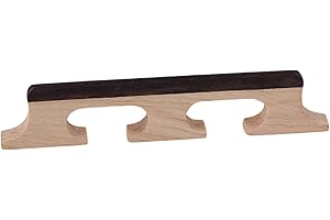 BQLZR Banjo Ukulele Bridge Maple Ebony Bridge For 4 String Banjo Ukulele,Maple And Ebony Bridge