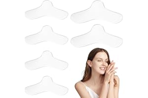 KIPTVO 6PCS Nasal Pads for CPAP Clear Silicone Gel Pad Nose Pad Protector, Comfortable Reusable Mask Cushions, Pads Adaptable to Most Nose Curves