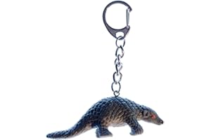 Miniblings Pangolin Key Ring Chain Shed Gray Armadillo 70Mm Rubber