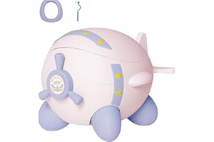 DEANIC Vasino Bambini, Aereo Vasino per Bambini WC per 1-6 Anni, Portatile Vasetto per Bambini WC Bimbo con 1 Spazzola, Potty Training Mini Water per Bambini (Rosa)