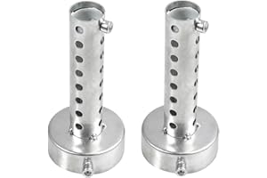 Bohaner 2pcs 60mm Universal Motorrad Auspuff Schalldämpfer DB Killer Schalldämpfer abnehmbare Motorrad Auspuff Endschalldämpfer Silber