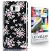 Produktbild CaseiLike ® schwarz , Floral Rose Classic, Snap-on Koffer wieder cover für Samsung Galaxy S2 S 2 S II SII i9100 mit Displayschutzfolie