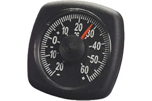 HR-AUTOCOMFORT hr-imotion 4580 - Termómetro interior retro para coche, hogar, camping, UVM. 5 años de garantía, autoadhesivo, fabricado en Alemania – 20° C – + 60° C