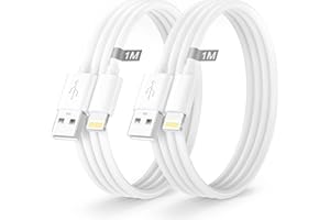 LEMSEN Cavo iPhone Apple Certificato MFi, Cavo Lightning 1M+1M 2Pack, Cavetto iPhone Cav Ricarica Phone Cavi Caricatore i-Phone Filo Cavi USB per iPhone 14 13 12 11 Pro Max XS XR X 8 7 6 5 SE iPad