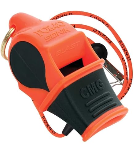 Sifflet Arbitre Sonik Blast CMG Jaune Néon - 120 DB, Audible à 1 Km - Football, Sports Outdoor