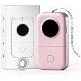 Memoking Label Maker Sticker Printer-D30 1 Press Print Thermal Label Printer Bluetooth Label Sticker Maker, Novice Friendly for Name Price Storage, Compatible with Phomemo D30 iOS Android, Pink