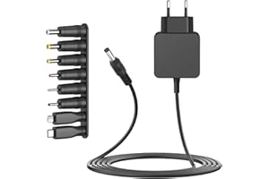 HKY Cargador Universal 5.25V, Adaptador AC 5V 2A Fuente de Alimentación USB DC5V 2000mA 1500mA 1000mA 500mA Controlador Potencia Convertidor con 8 Conexiones para Varios Dispositivos/Enrutadores/LCD