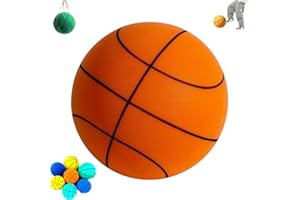 CQSVUJ The Handleshh Silent Basketball, Silent Basketball Dribbling Indoor, palla in schiuma ad alta densità con muto, morbido, leggero, adatto per interni