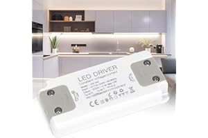 KSIBNW 24V LED Driver 12W 0.5A, LED Transformer Power Supply 240V AC to 24V DC 0.5A Ultra Slim Quiet Power Supply Unit Constant Voltage Low Voltage Driver Adapter for DIY Light Strips, Light Bulbs