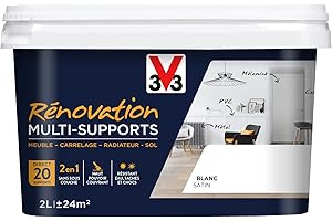 V33 Peinture rénovation multi-supports, Blanc 2L