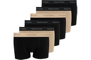 Vincent Creation 6-pak bokserek, majtek, męskich szortów retro, L