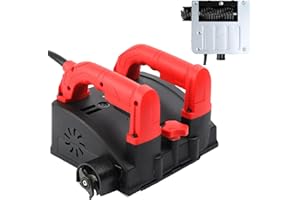 CDZHLTG Betonfräse 1200W Walzenfräse Sanierungsfräse Putzfräse Elektrischer Wandhobel Profi Betonschleifer Betonfräse Sanierungsfräse Schleifer Putzfräse Renovierungsfräse Mauerfräse 4000 U/min 1-4 mm