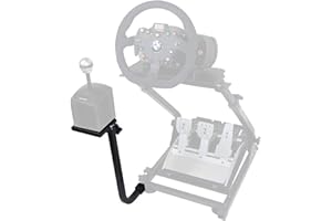 GT OMEGA Gear Shifter Mount V1 - Compatible with Omega Classic Wheel Stand, Logitech G923, Thrustmaster, & Fanatec, Sturdy Framework, Fully Adjustable
