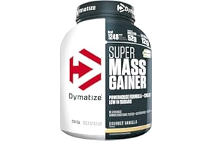 Dymatize Super Mass Gainer Gourmet Vanilla 2943g - Weight-Gainer Powder + Carbohydrates, BCAAs and Casein