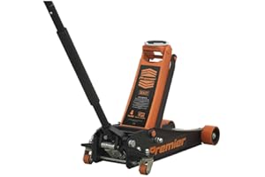 Sealey 4 Tonne Low Profile Trolley Jack, Car Jack, with Rocket Lift - Orange - 4040AO