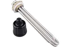 DERNORD Élément chauffant 3,2 cm Bride en cuivre Type 3U 220 V/380 V 4500 W