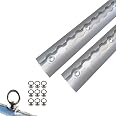 4x1m Airlineschienen Set – Halbrund Mit 10 Fittings & 8 Endkappen, Für Ladungssicherung In Transporter & Anhänger