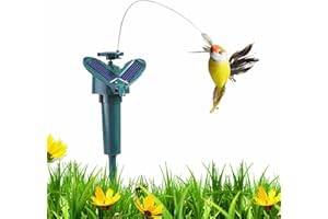KIXOLAZR Colibri Solaire Colibri Volant Solaire décoratif Colibri Volant Flottant Simulation de Papillon Oiseau oscillant Oiseau Flottant pour Jardin, Cour, Plants, Fleurs, Patio, Paysage