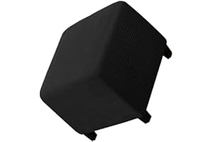 JORTUIO Ottomane Fußhocker Schonbezug Hockerbezug Quadratisch 40x40/50x50/60x60 Stretch Samt Husse für Fußhocker Ottomanischer Hocker-Bezug Überzug Hocker Protector Waschbar ( Color : #4 , Size : 50x50x40cm )