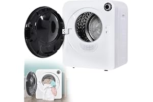 Qiang Torktumlare, minitorktumlare, kompakt dränering, 830 W, 3 kg, med trippelfilter för olika torkningslägen, kan väggmonte