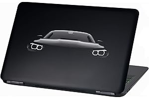 Finest Folia Cover Film for Laptop Adhesive Film Notebook Sticker Protective Vinyl Skin Sticker multicolour LP7 Black Car 15 Zoll