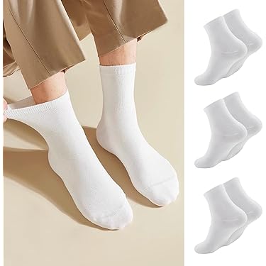 Calzino In Cotone "ECKEL" - 100% Cotone - Lunghezza Al Polpaccio Bianco Misure Da 35 38 A 43 46  7711914 14410 - Foto 7