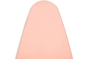 ENCASA XO Encasa Homes Funda para Tabla de Planchar de con Almohadilla de Fieltro Gruesa de 4 mm - Rosa empolvado - Algodón, elástico, (Se Ajusta a Las Tablas estándar de Medium de 112 x 34 cm)