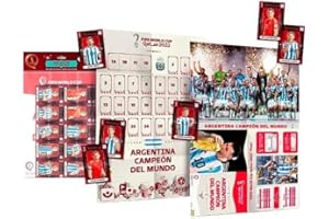 Panini FIFA World Cup Qatar 2022 Offizielle Stickerserie – Winner Complete Set – Maxi Poster + 30 Sticker