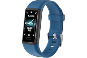 Cloudpoem Fitness Tracker with Heart Rate Sleep Monitor Step/Calories Counter,IP68 Waterproof Fitness Watch with Pedometer for Women Men,SMS/SNS/Phone Call Notification for Android iOS Smartphones