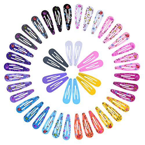 Mudder 108 Stück Haar Clips Haarklammer Metall Haarspangen für Baby Mädchen Kinder Kleinkinder, 3 Muster