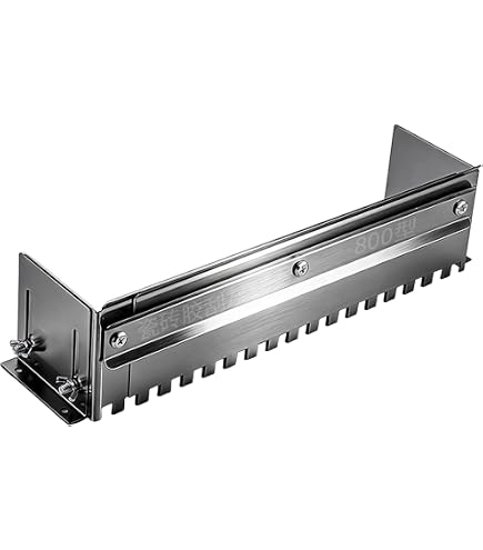 Adjustable Notched Trowel – Stainless Steel Tile Adhesive Leveling Tool, Retractable 300-600mm (Oblique Angle) For Floor And Wall Tiling