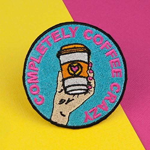 Coffee crazy iron on patch / coffee / patches / coffee gift / embroidery / patch / enamel pin / pin / embroidered patch / back patch / patches for jackets / badge / applique / embroidered / feminist patch / punk patches / iron on patches / punk patch / band patches / backpatch / patches iron on / appliques / sew on patch / jacket patch