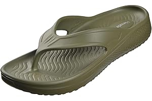 Harssidanzar Tongs de plage pour hommes,séchage rapide,chaussures de douche légères et souples, sandales de douche KM241EU