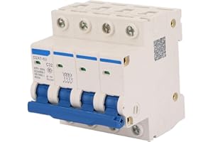 Astibym Interruttore magnetotermico miniaturizzato 32A 400V RCCB DZ47-63 4 poli residuo per la decorazione domestica e la costruzione di ingegneria Trasformazione della rete rurale