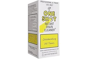 AWAN MARKETING 1 Shot Instant Drain Cleaner & Unblocker Powder 1kg – Powerful Heavy-Duty Clog Remover for Kitchen Sinks, Bathroom Drains, Showers & Pipes – Fast-Acting Formula Dissolves Grease, Hair & Tough Blockage