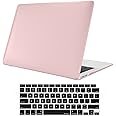 ProCase MacBook Air 13 Inch Case 2021 2020 2019 2018 Release A2337 M1 A2179 A1932, Hard Case Shell Cover for MacBook Air 13-inch Model A2237 A2179 A1932 with Keyboard Skin Cover -Clearpink