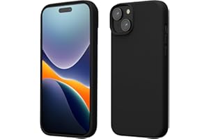 kwmobile Carcasa para iPhone 15 Funda - Case TPU y Silicona para Smartphone con Interior de Microfibra - Suave Protector antigolpes para móvil - Negro