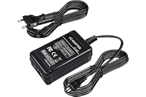 Gonine AC-L200 Kit Adaptador de Corriente para Sony Handycam DCR-DVD7 DVD105 DVD108 DVD203 DVD205 DCR-SR45 DCR-SR47 DCR-SR68 DCR-SR80 Cámaras Videocámaras