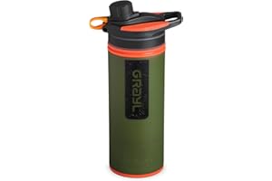 GRAYL GeoPress 710ml Filtro de agua para exteriores Agua potable I Elimina el 99,99% de todas las bacterias y virus I Perfecto para camping, supervivencia y viajes (Oasis Green)